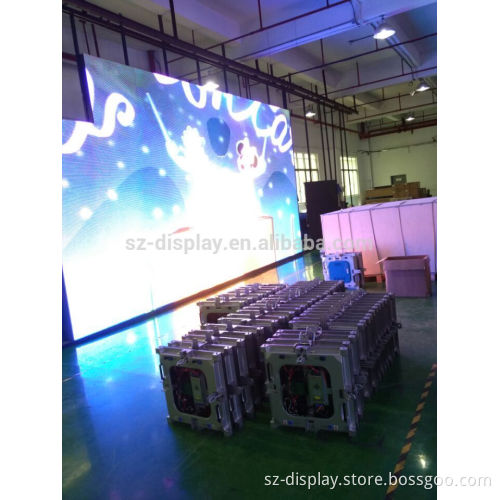 P6 indoor rental cabinet HD led video wall of P6 LED advertising display die-casting cabinet